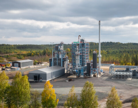 Activated carbon production unit in Ilomantsi