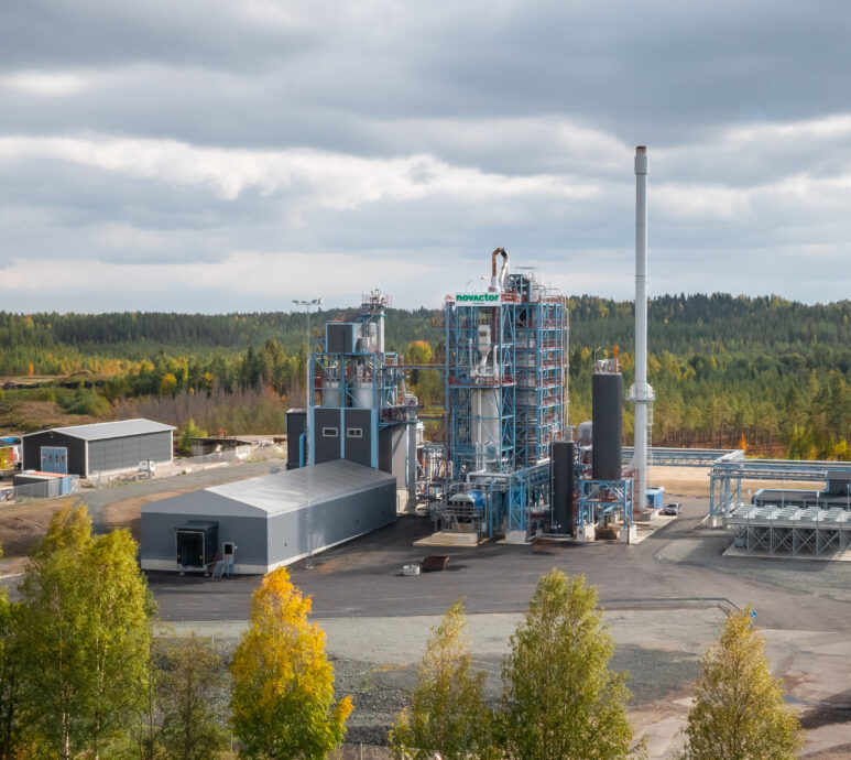 Activated carbon production unit in Ilomantsi